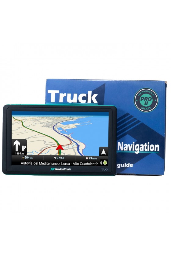 GPS pour camions Pack Navion X7 Truck PRO II Smart + Visière + Housse de protection + Verre trempé